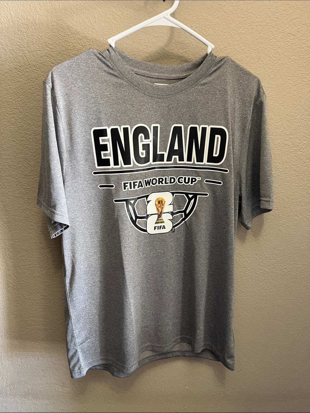England FIFA World Cup Grey Kids Short Sleeve Tee
